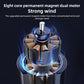 Three-speed colorful lights Fan